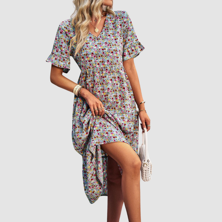 Thalia™ V-Neck Floral Dress