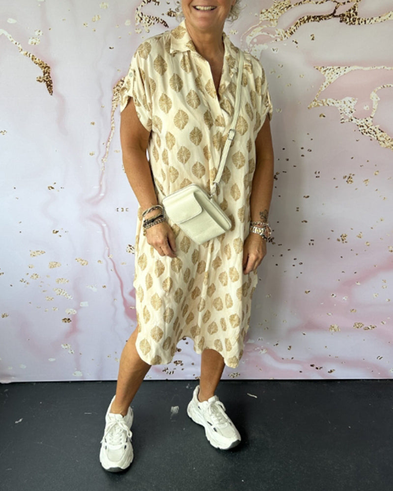 Lona™ Loose Lapel Collar Dress