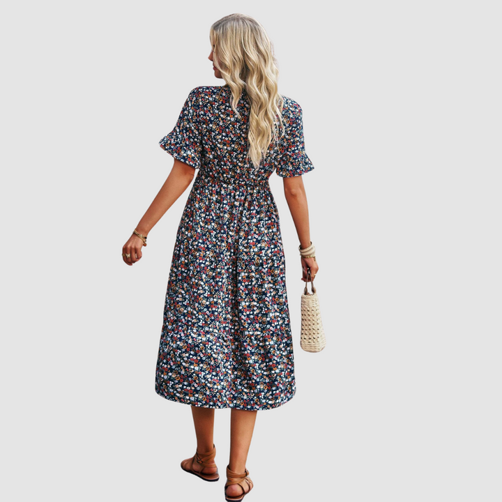 Thalia™ V-Neck Floral Dress