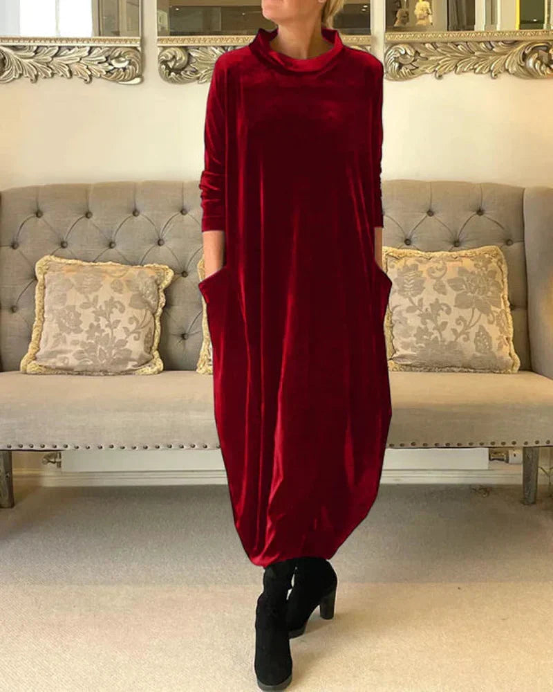 Anika™ Stylish Suede Dress