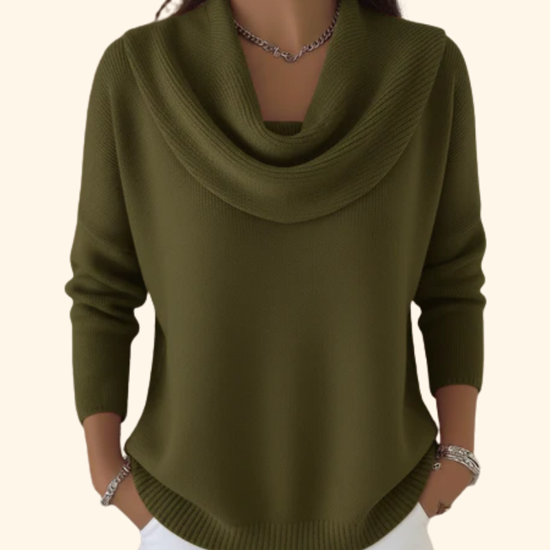 Marielle™ | Draped Collar Sweater