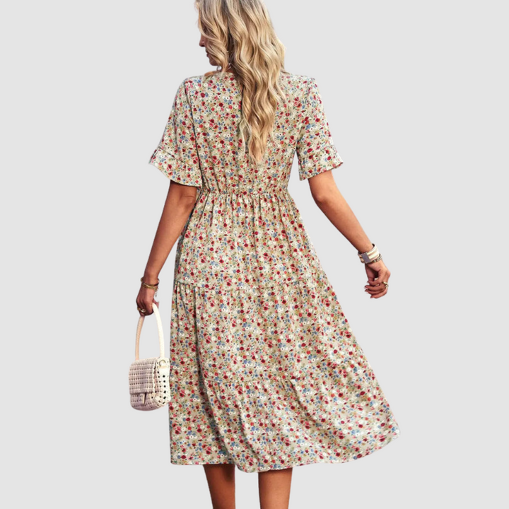 Thalia™ V-Neck Floral Dress