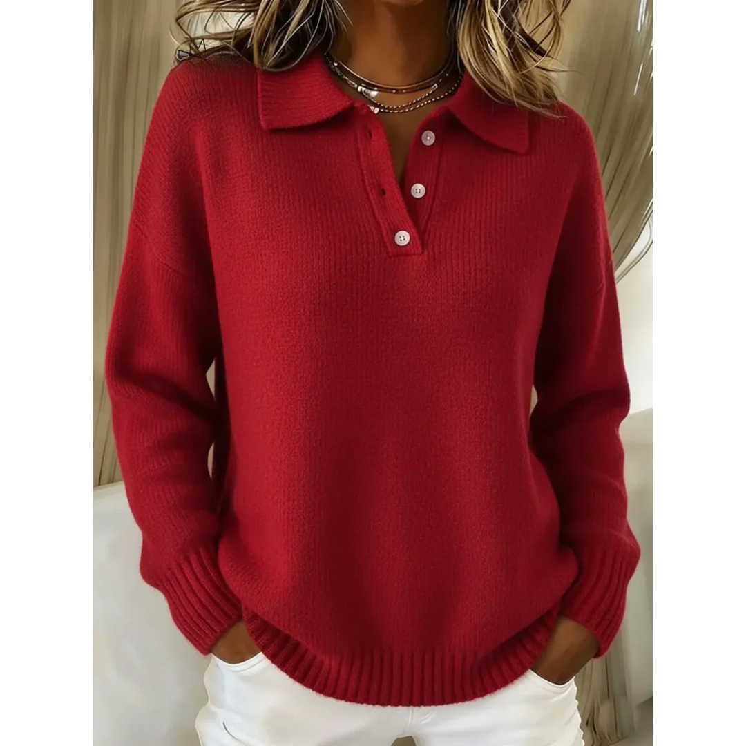 Maren™ | Polo Collar Sweater