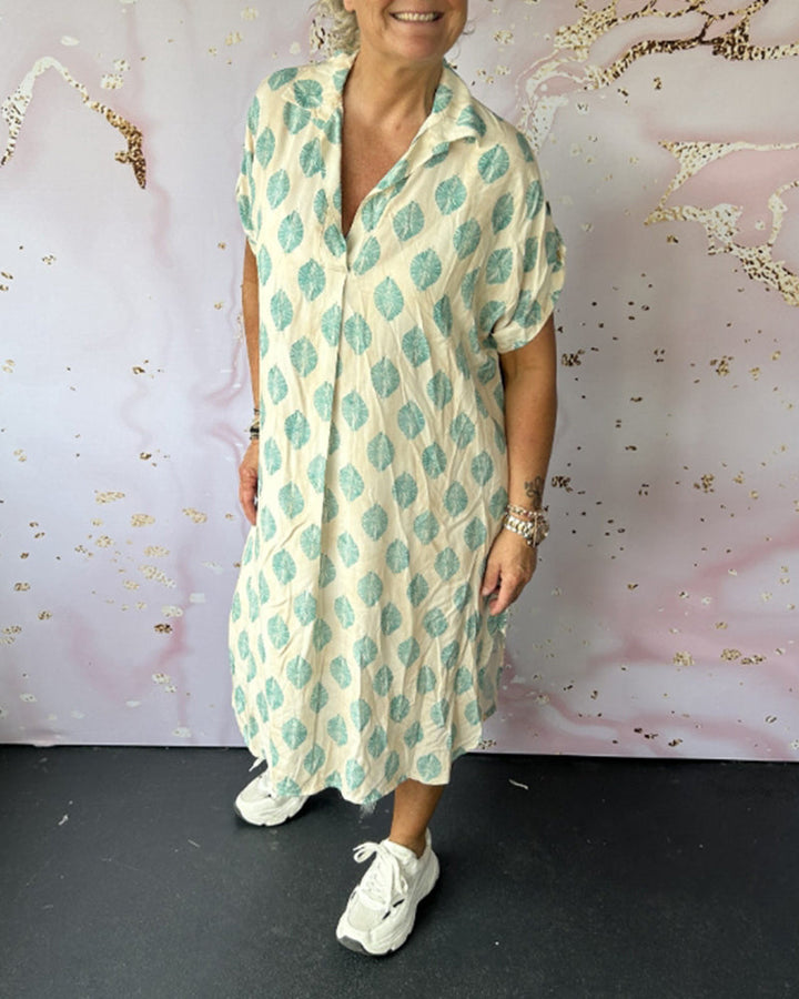 Lona™ Loose Lapel Collar Dress
