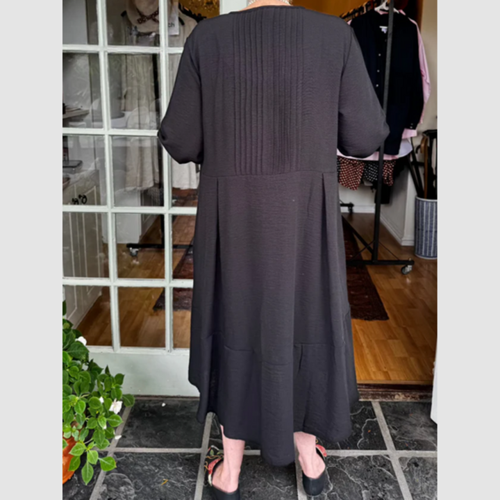 Katerina™ Pleated Irregular Hem Dress