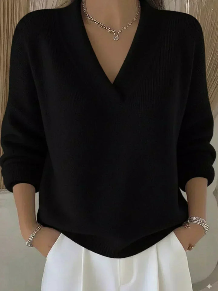 Violeta™ | Deep V-Neck Sweater