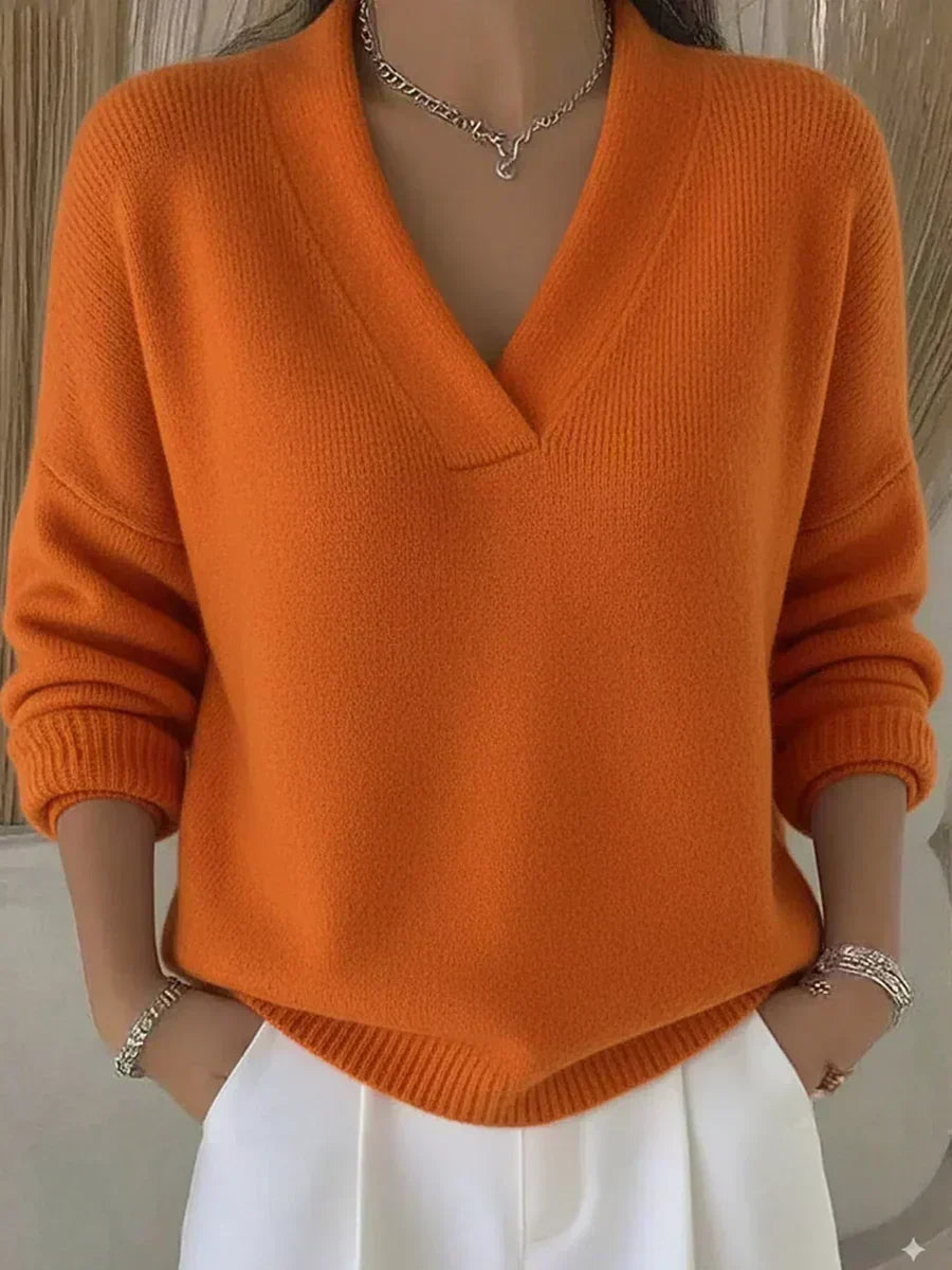 Violeta™ | Deep V-Neck Sweater