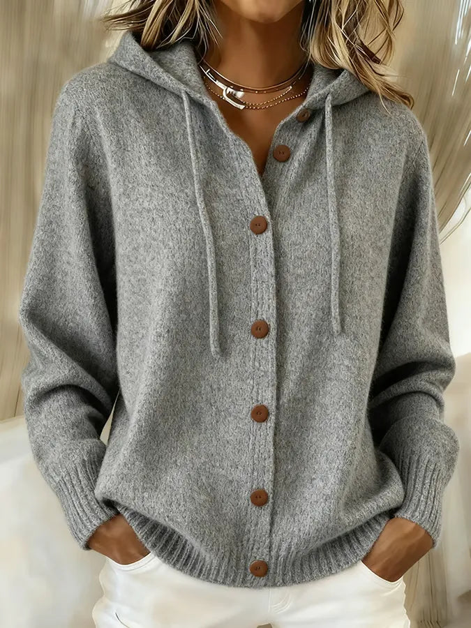 Brenda™ | Hooded Drawstring Cardigan