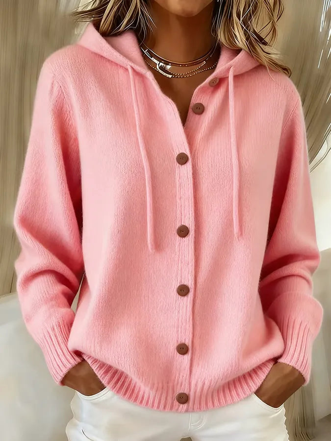 Brenda™ | Hooded Drawstring Cardigan