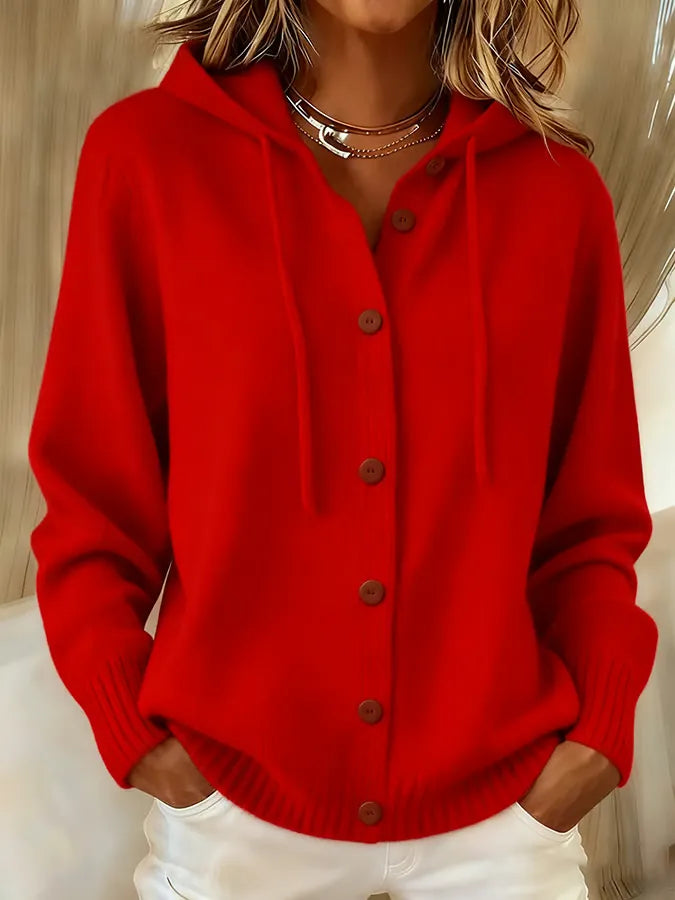 Brenda™ | Hooded Drawstring Cardigan