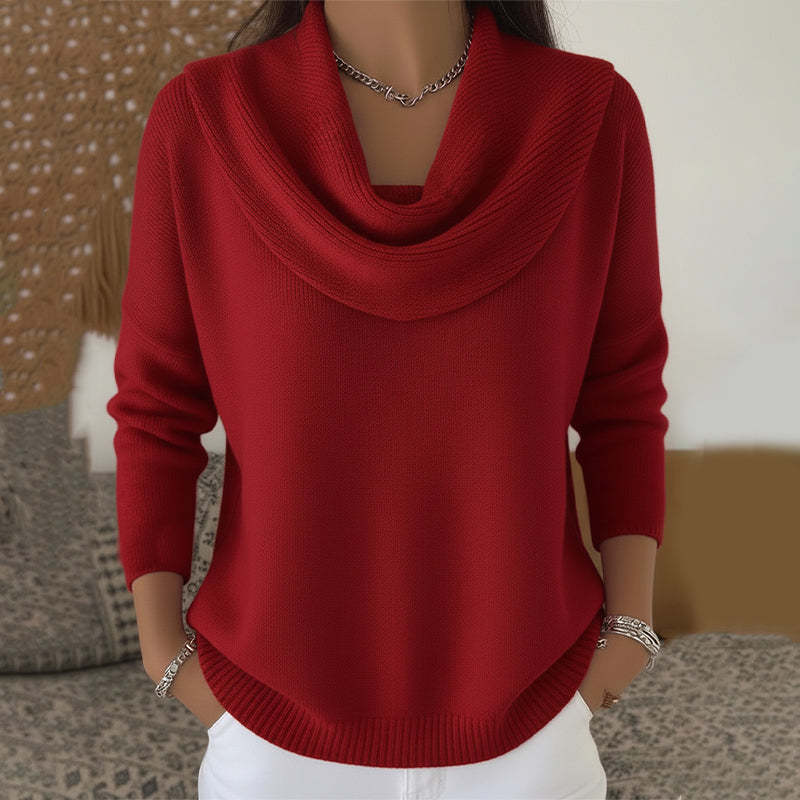 Marielle™ | Draped Collar Sweater