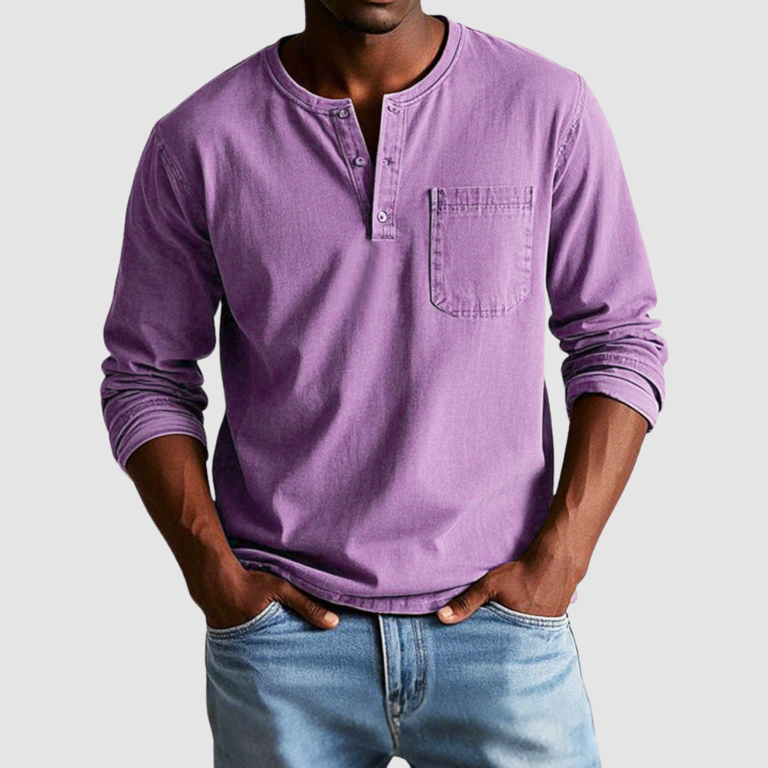 Harrison™ Vintage Henley Shirt