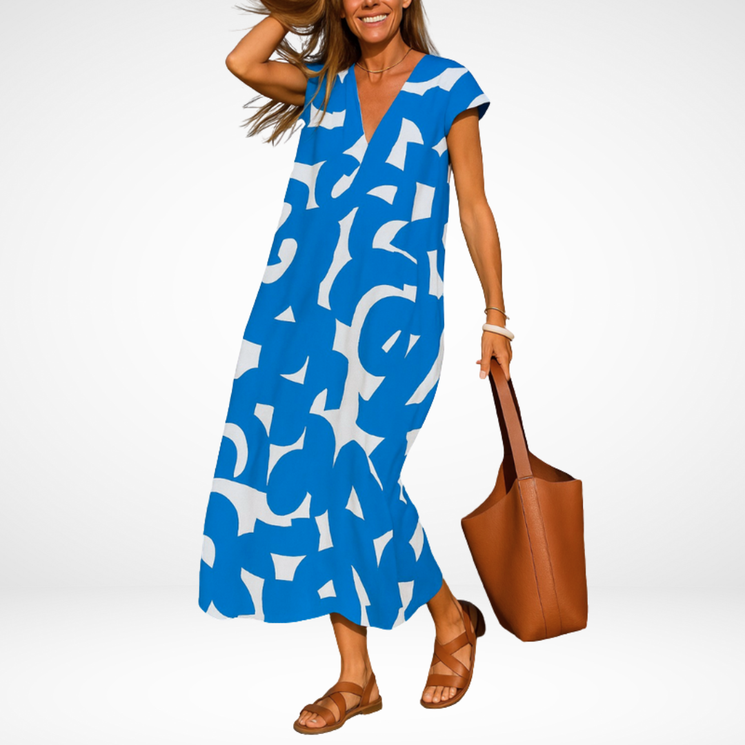 Carla™ Flowy V-Neck Dress