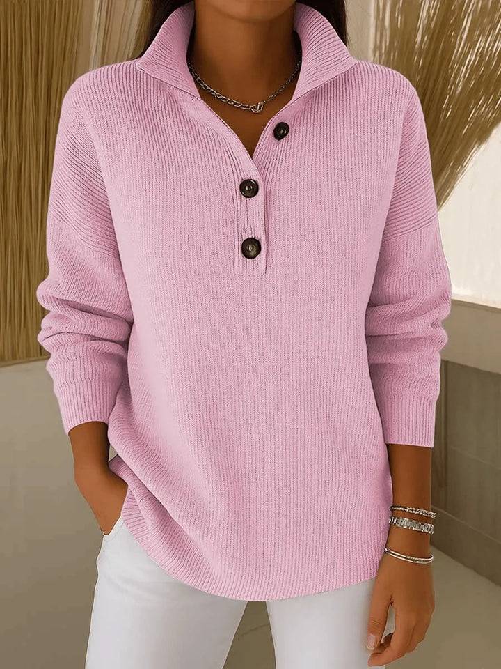 AMPARO | V-NECK POLO JUMPER