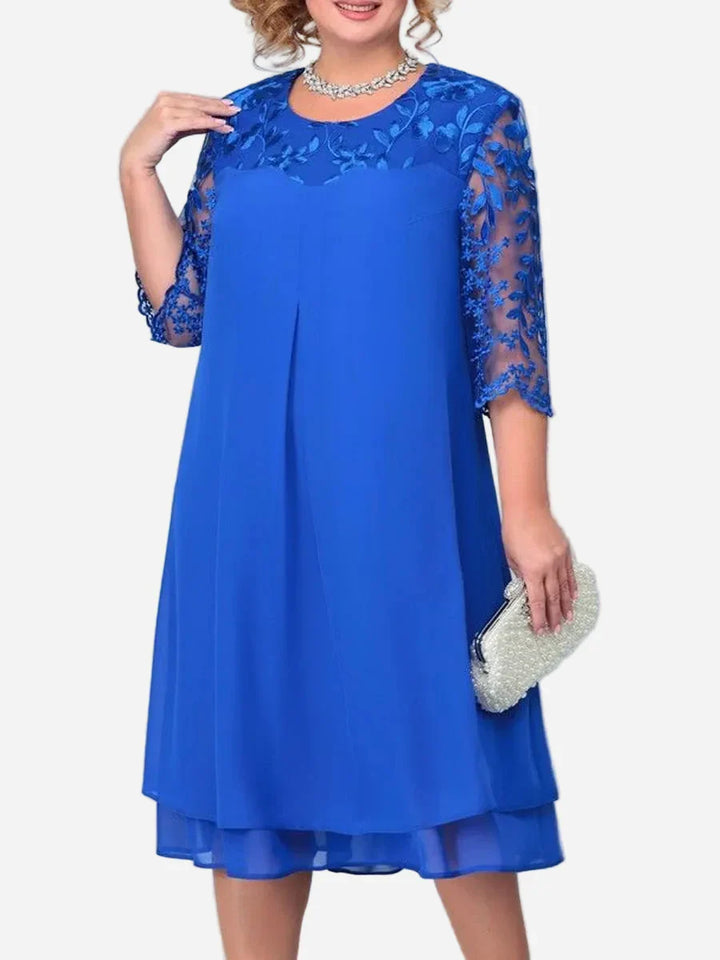Audriana™ Elegant Midi Dress