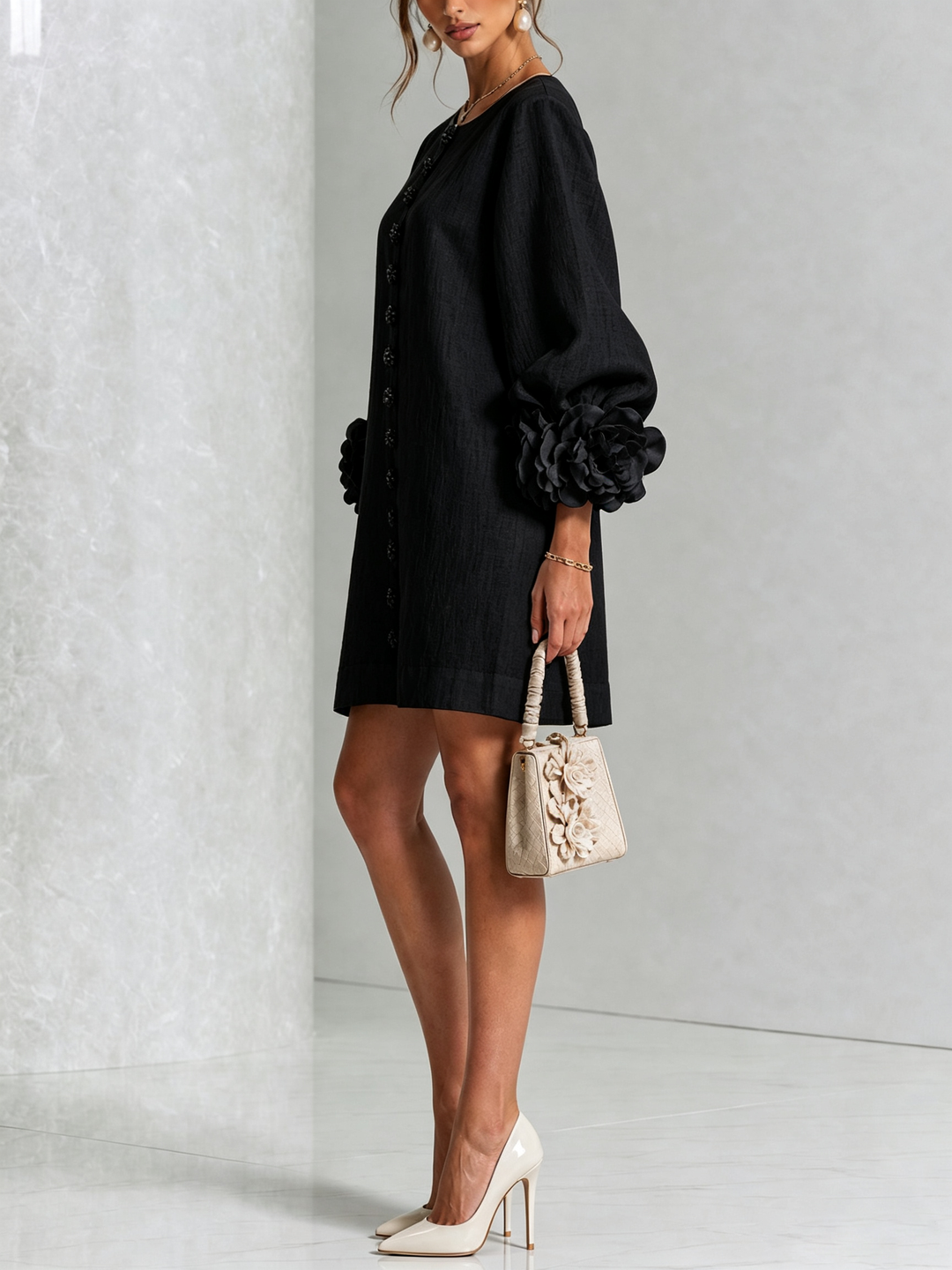 Michelle™ Floral Button-Down Mini Dress