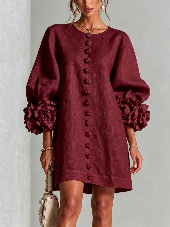 Michelle™ Floral Button-Down Mini Dress