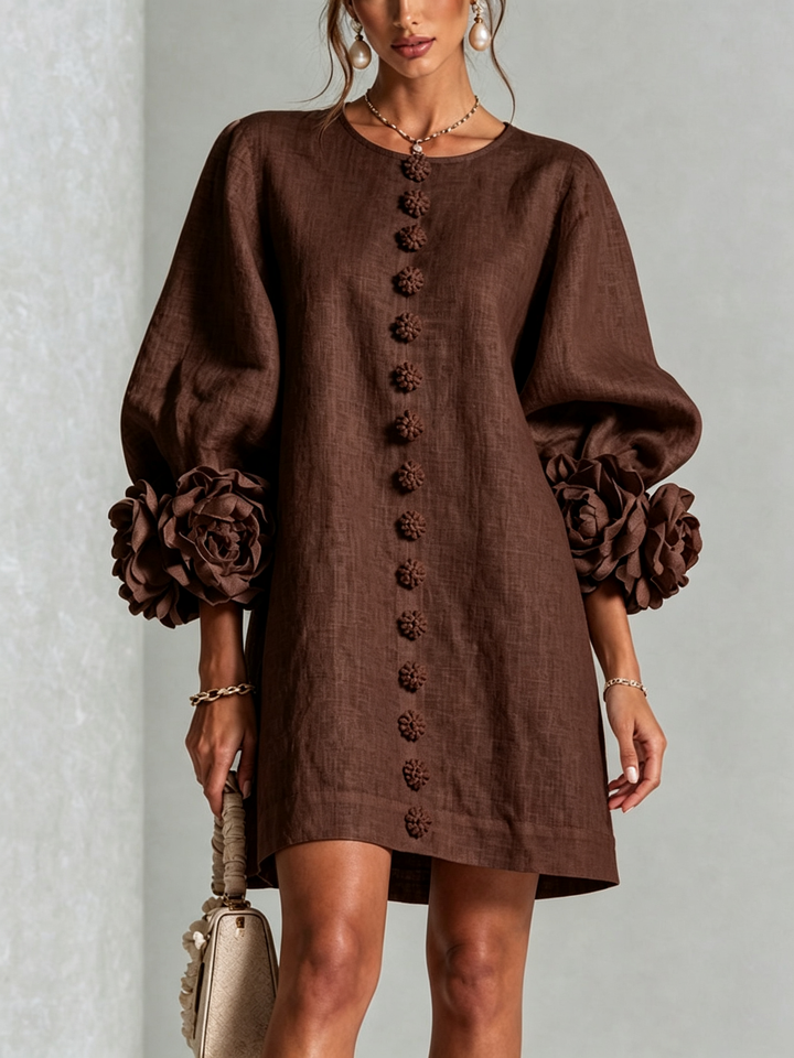 Michelle™ Floral Button-Down Mini Dress