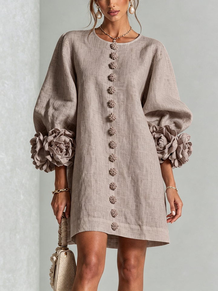Michelle™ Floral Button-Down Mini Dress