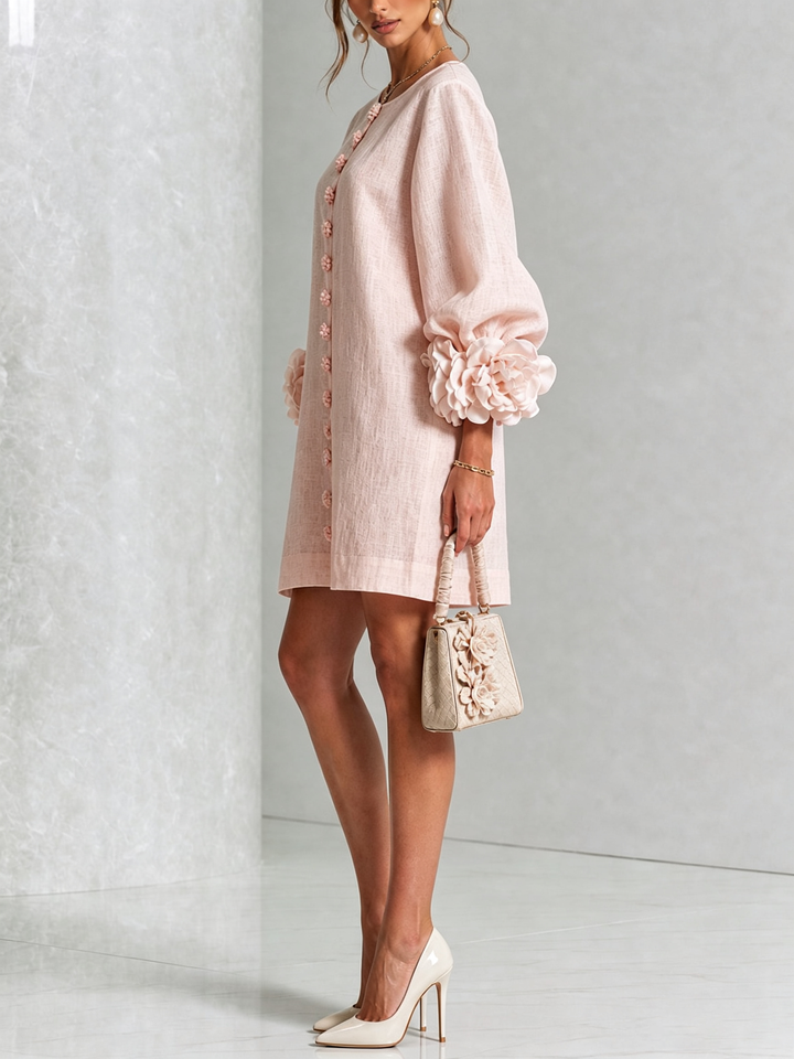 Michelle™ Floral Button-Down Mini Dress