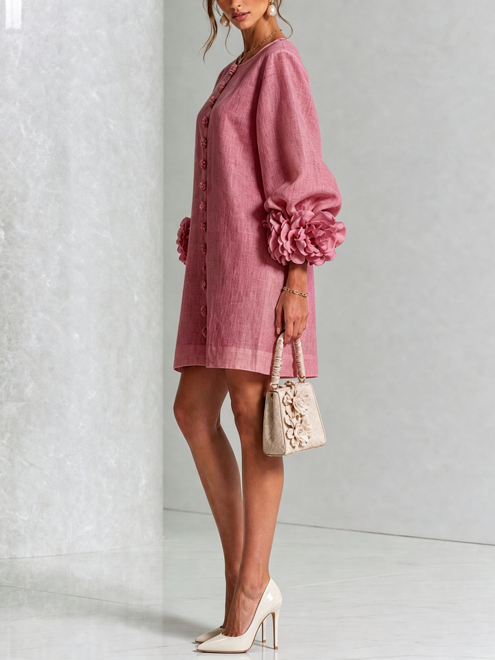 Michelle™ Floral Button-Down Mini Dress