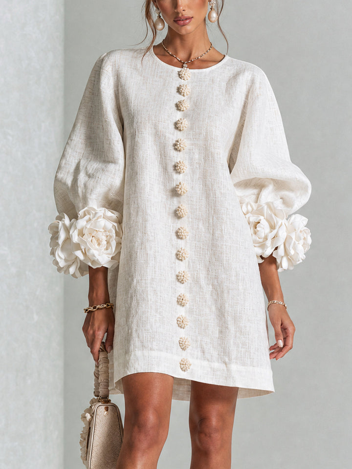 Michelle™ Floral Button-Down Mini Dress