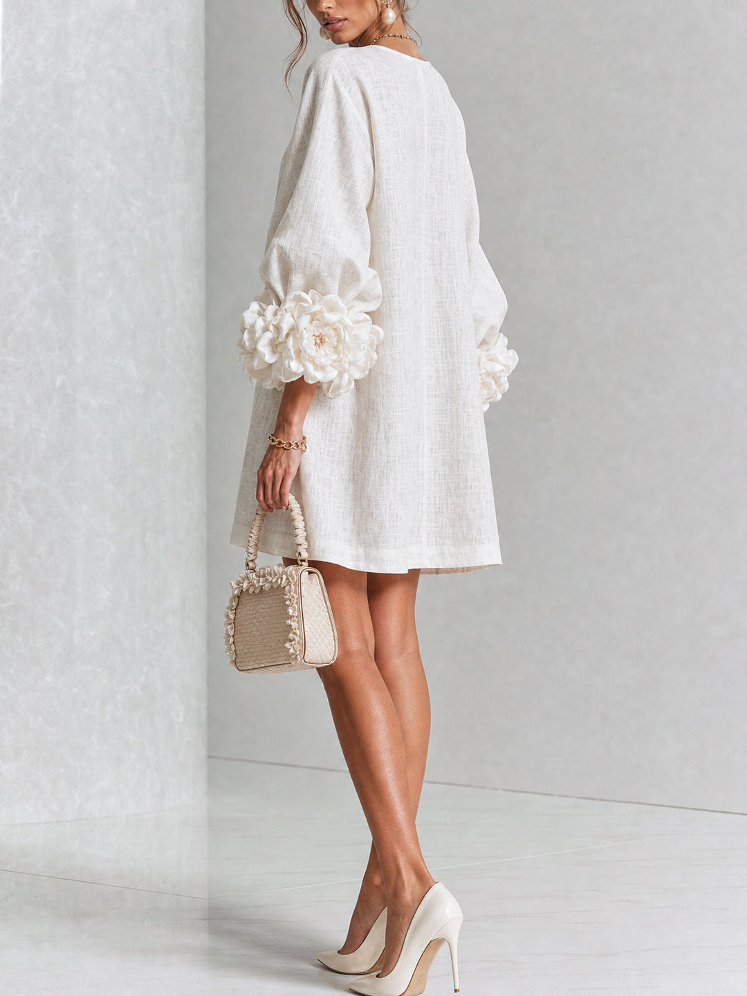 Michelle™ Floral Button-Down Mini Dress