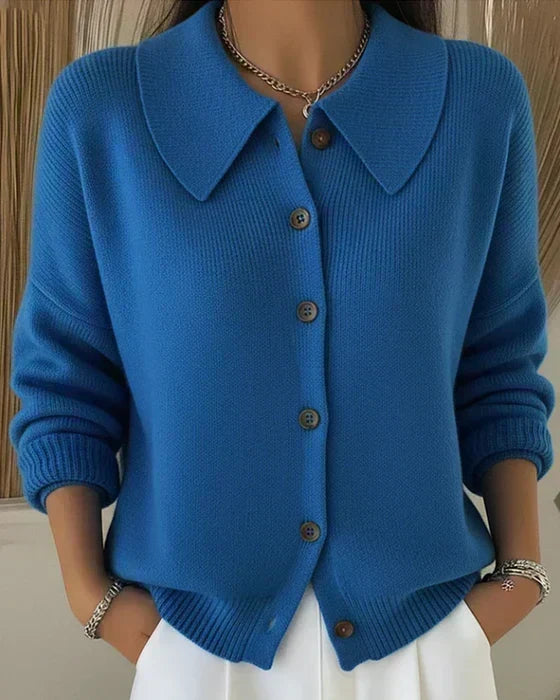 Vespera™ | Cropped Collar Cardigan