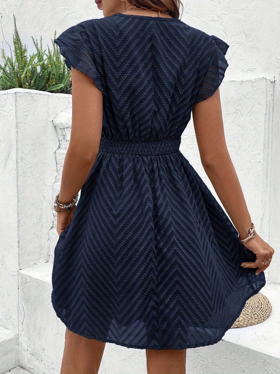 Sabrina™ Elegant V-Neck Summer Dress