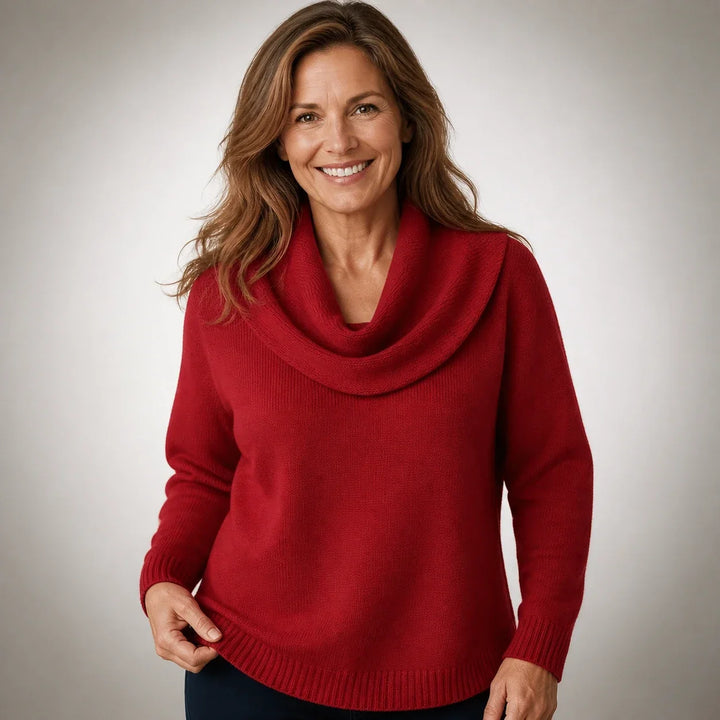 Marielle™ | Draped Collar Sweater
