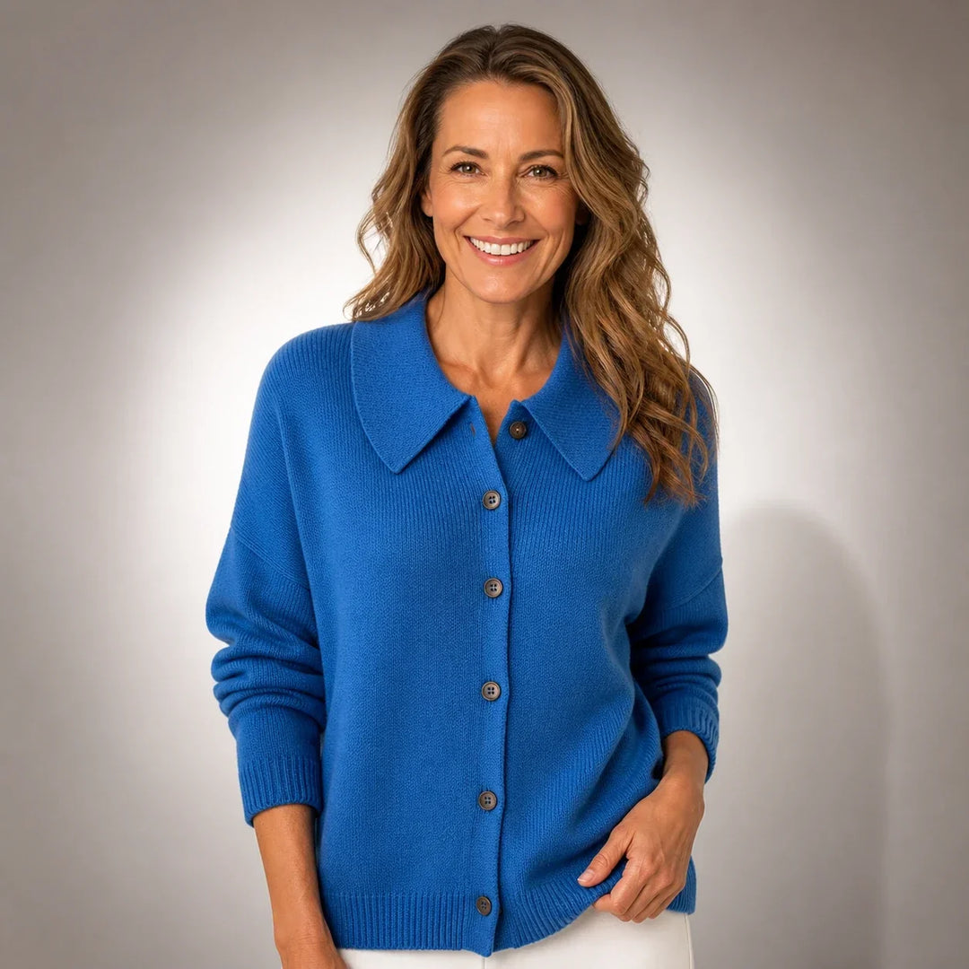 Vespera™ | Cropped Collar Cardigan