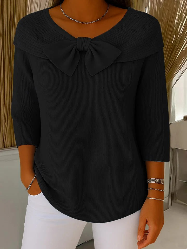 Tivella™ | Bow-Neck Sweater