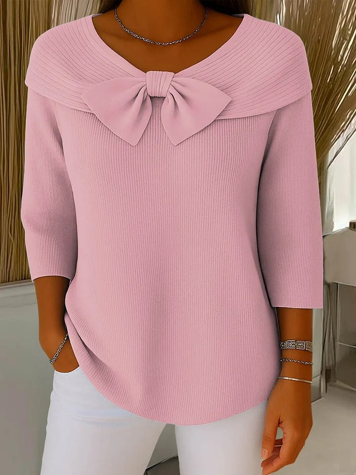 Tivella™ | Bow-Neck Sweater