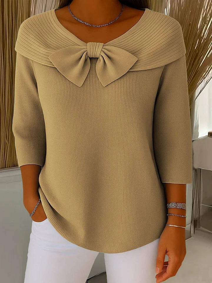 Tivella™ | Bow-Neck Sweater