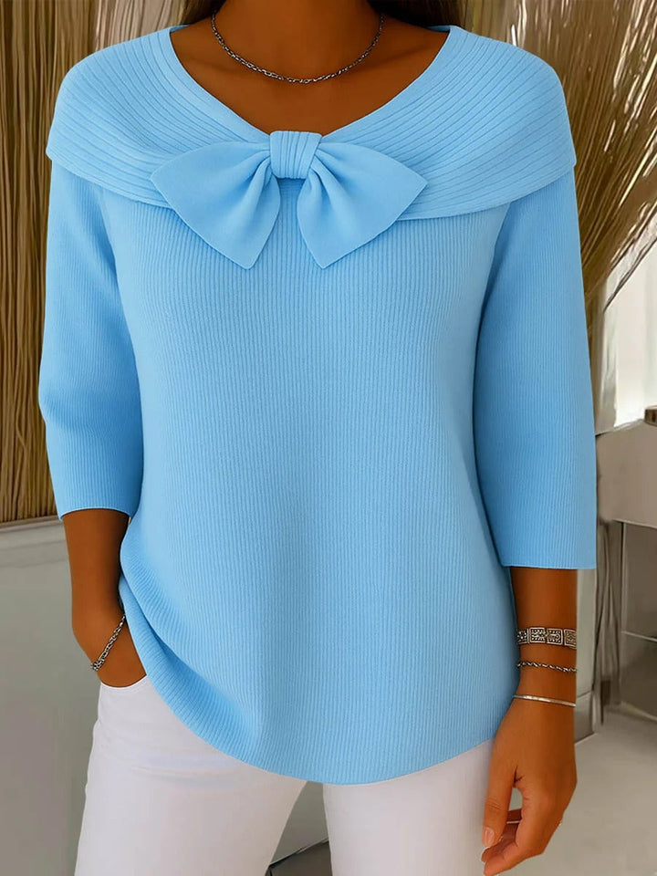 Tivella™ | Bow-Neck Sweater