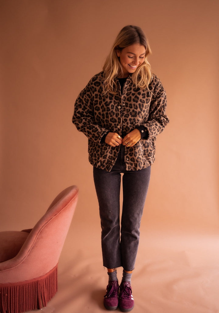 Charlene | Trendy Leopard Print Jacket