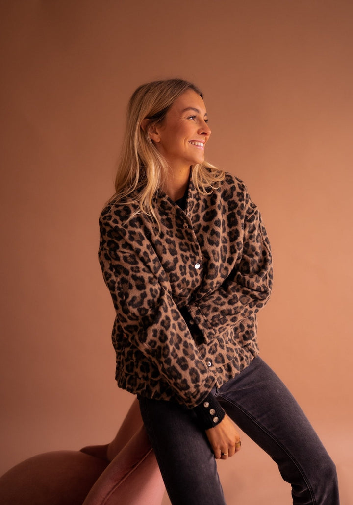 Charlene | Trendy Leopard Print Jacket