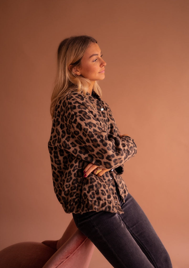 Charlene | Trendy Leopard Print Jacket