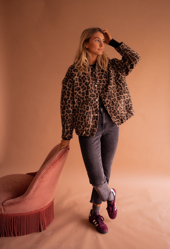 Charlene | Trendy Leopard Print Jacket