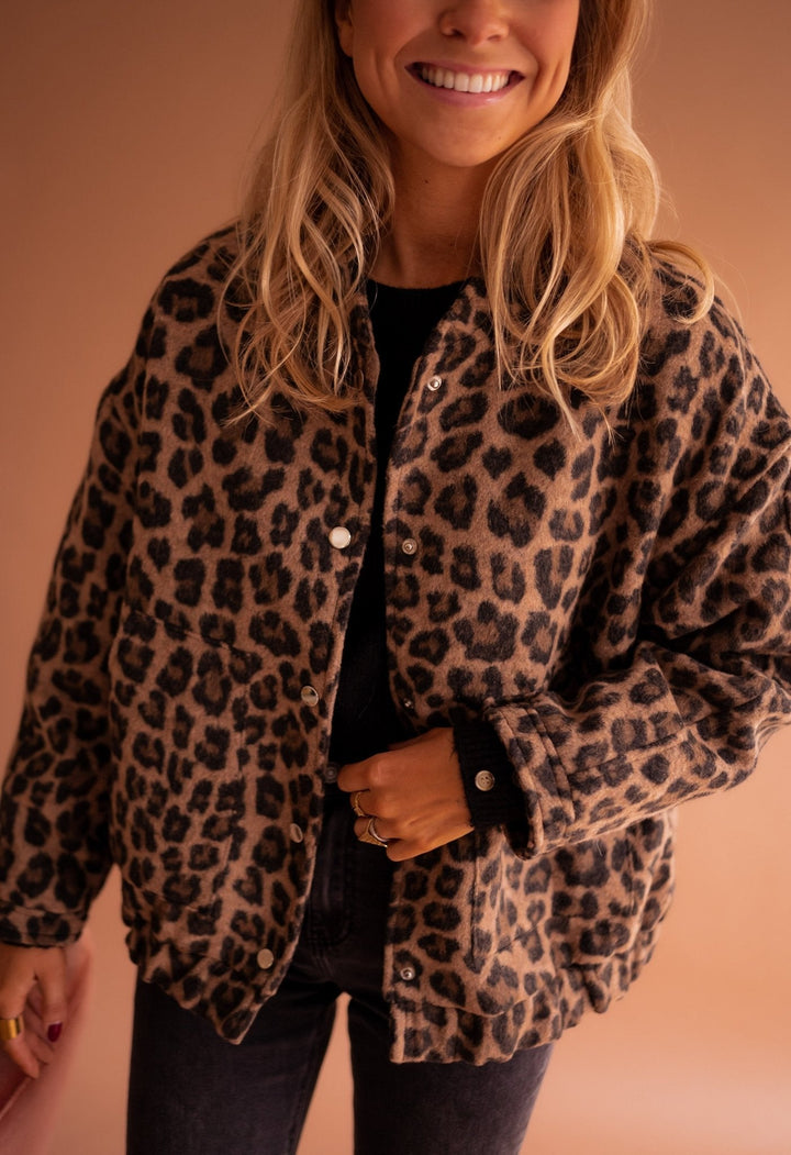 Charlene | Trendy Leopard Print Jacket